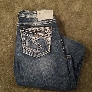 Adorable silver Tuesday low boot Jean's, sz 25x31